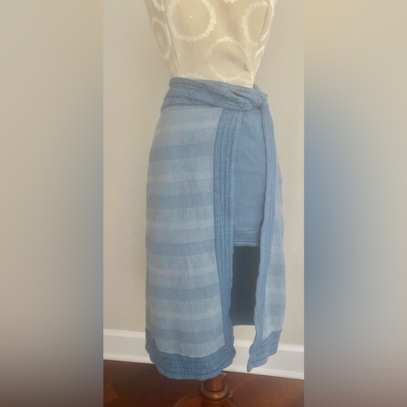 Free People Wrap-around Midi-mini Skirt Size 8 - Picture 1 of 10
